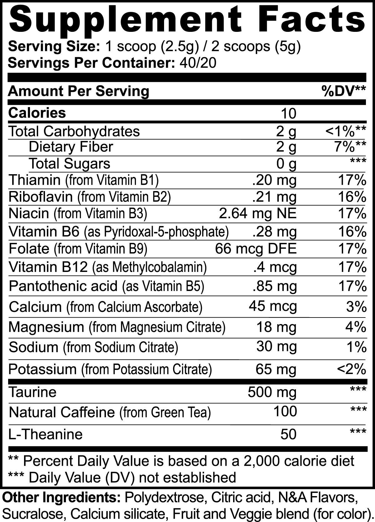 Yuzu Kick - Yuzu Flavor Energy Powder